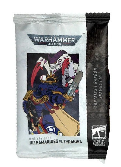 🟢 Mystery Loot: 40k Ultramarines vs Tyranids Pin PackPack Blind Box Warhammer