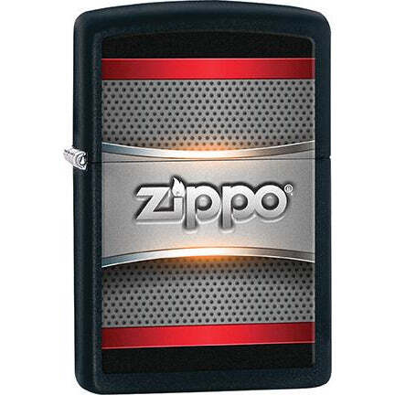Zippo Windproof Metal Design Fire Lighter - Red Bar Zippo Abstract