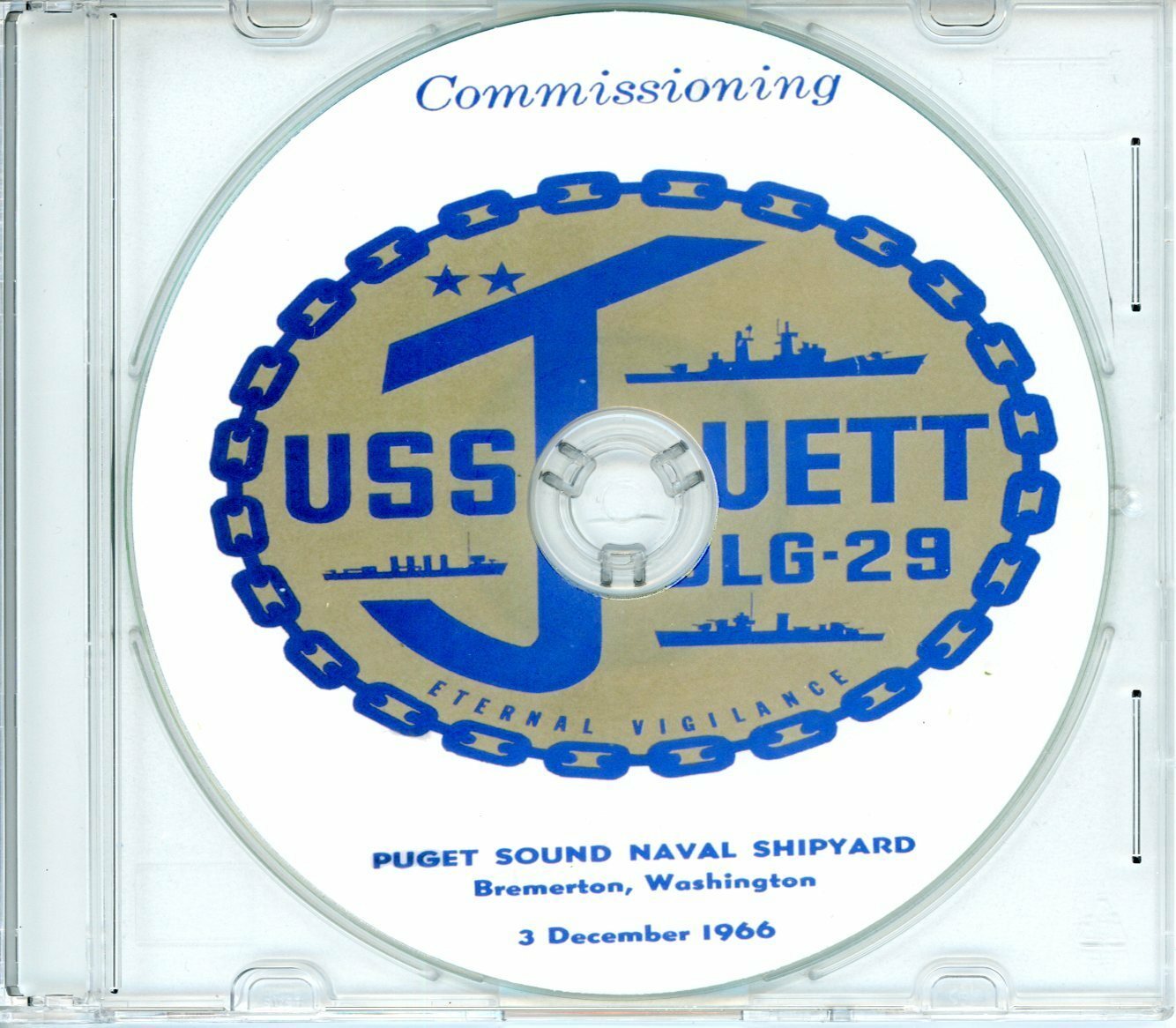 USS Jouett DLG 29 Commissioning Program 1966 Navy Plank Owners