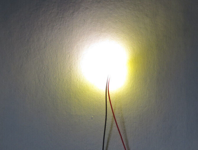 (A12/9) micro LED 10 x cool white 603 8-16 Volt HO complete connection ready!