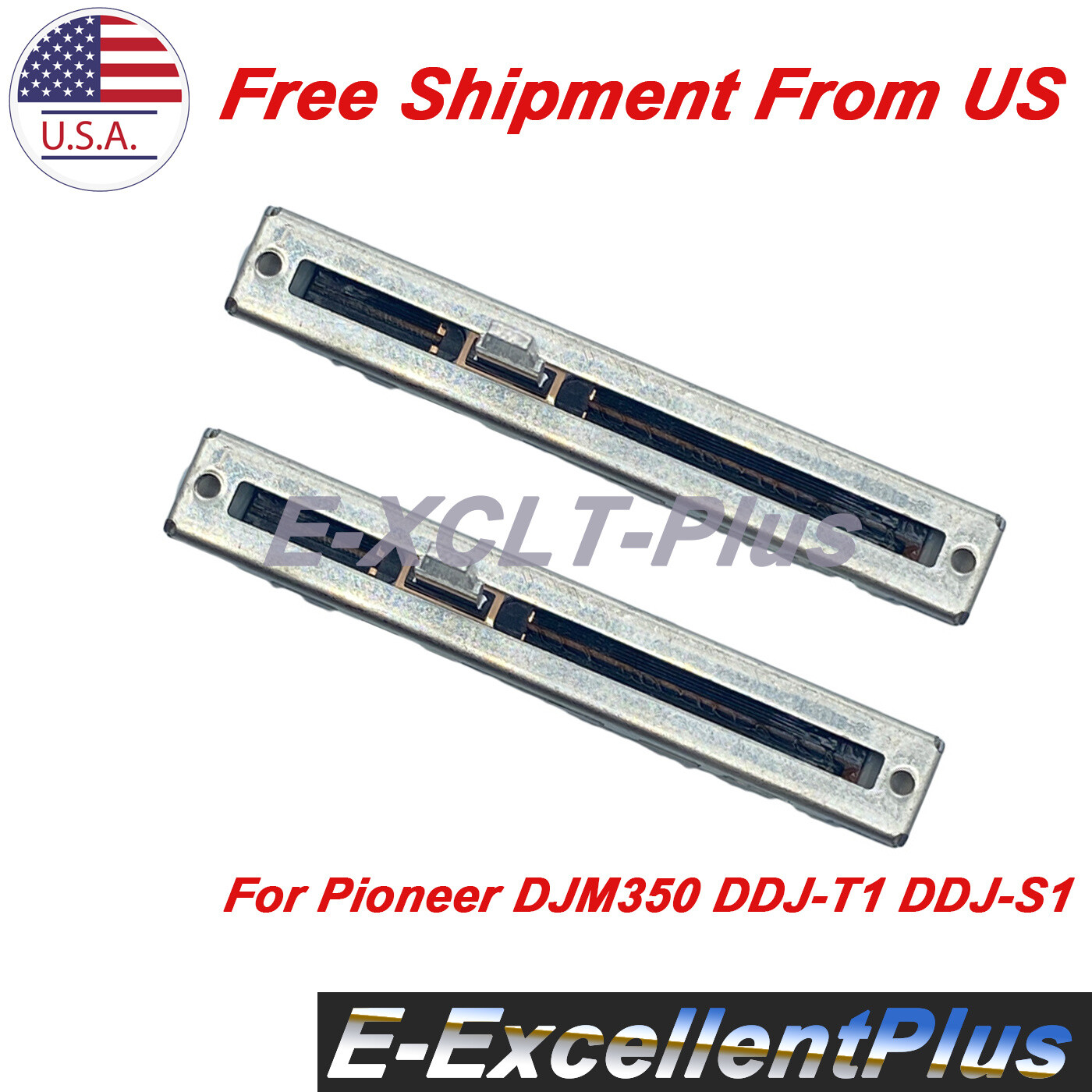 2 * DCV1024 Fader For Pioneer DJM350 DDJ-T1 DDJ-S1 DDJ-ERGO RR SB SB2 SB3 WEGO3