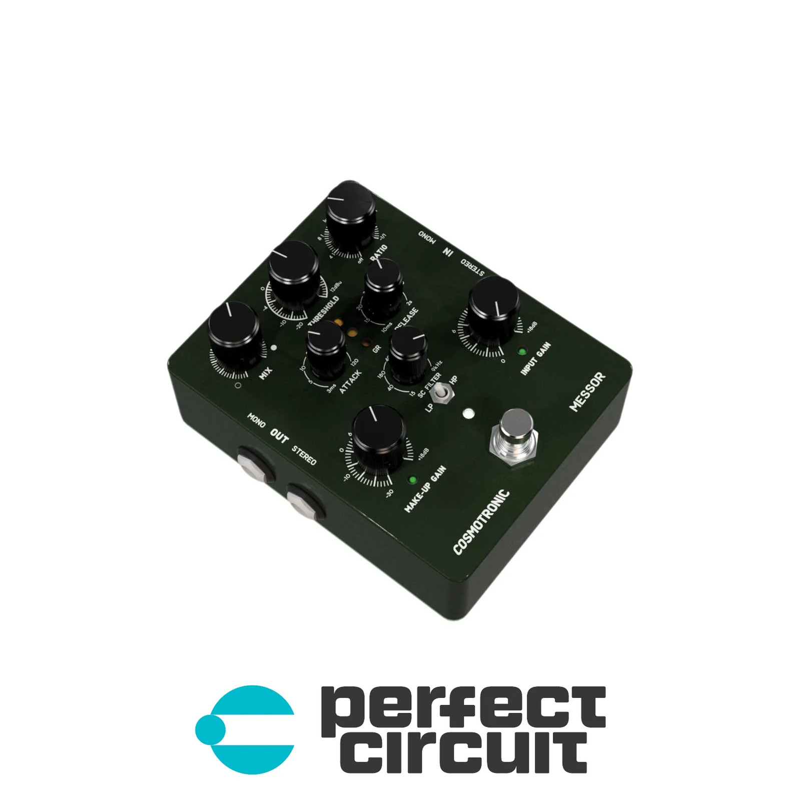 Cosmotronic Messor Stereo Compressor Pedal EFFECTS - NEW - PERFECT CIRCUIT