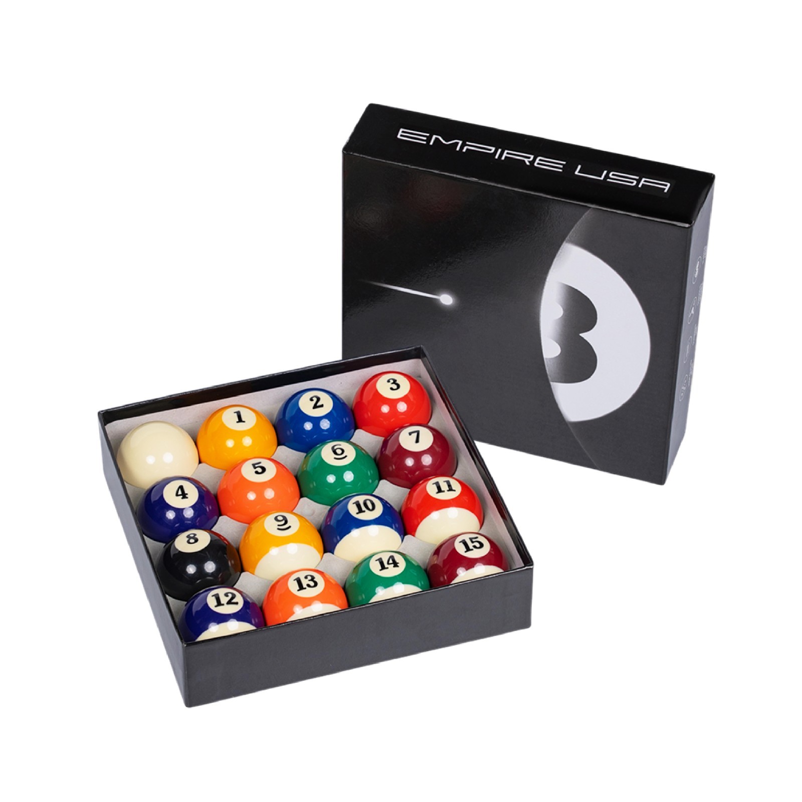 Empire USA Billiard Economy Balls Set, 2-1/4 Inch(2.25-Inch) American Standard