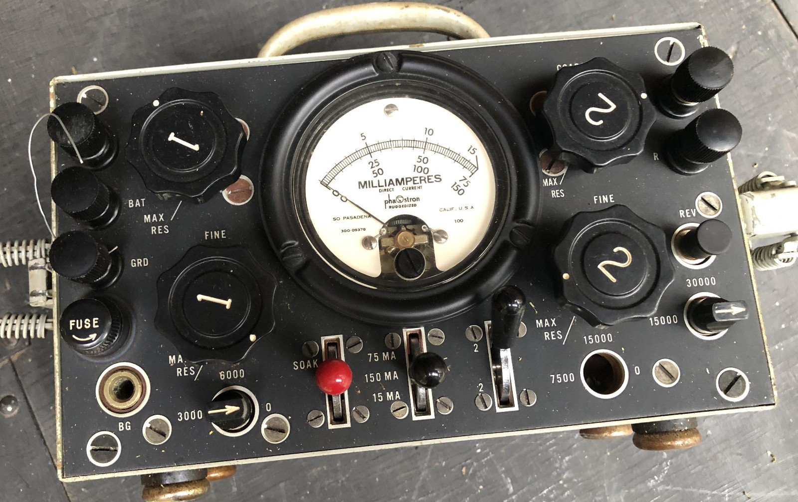 Signal Corps Test Set I-181B Meter military u.s army vintage marine view