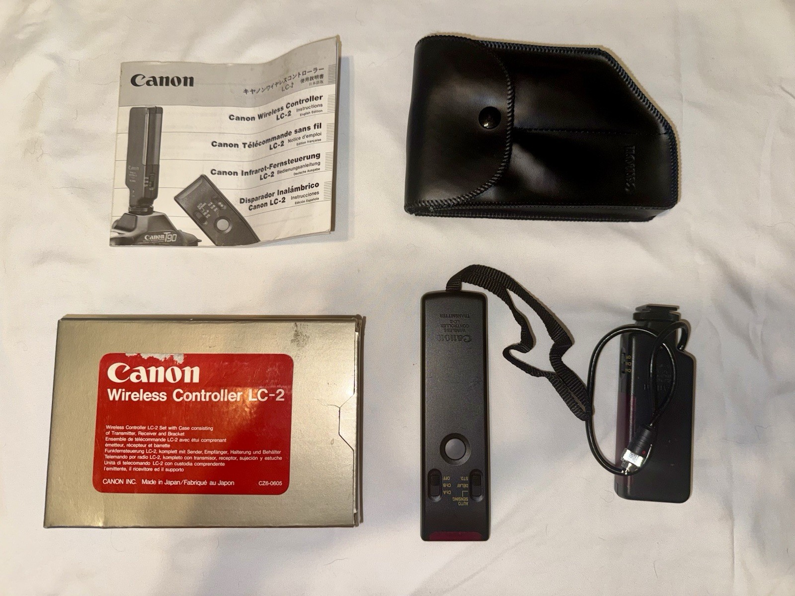 CANON LC-2 Wireless Controller Transmitter & Receiver W/ Case, Box & Manual