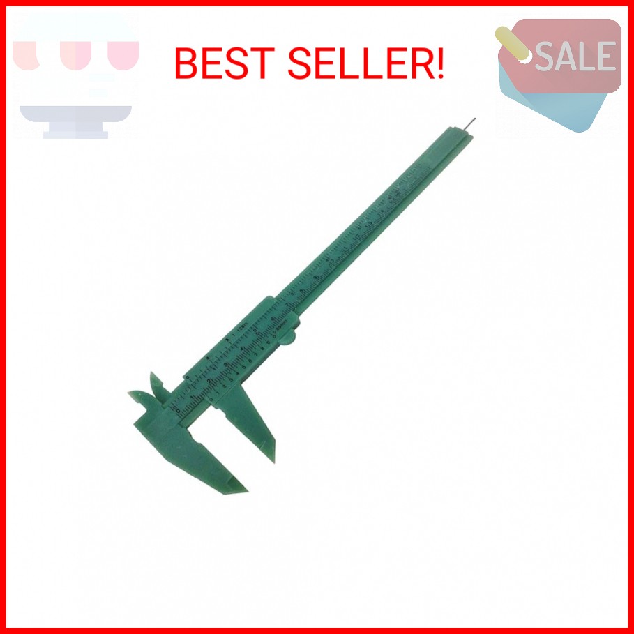 Plastic Vernier Caliper, Inch/Metric, 0-6/0-150 mm Range