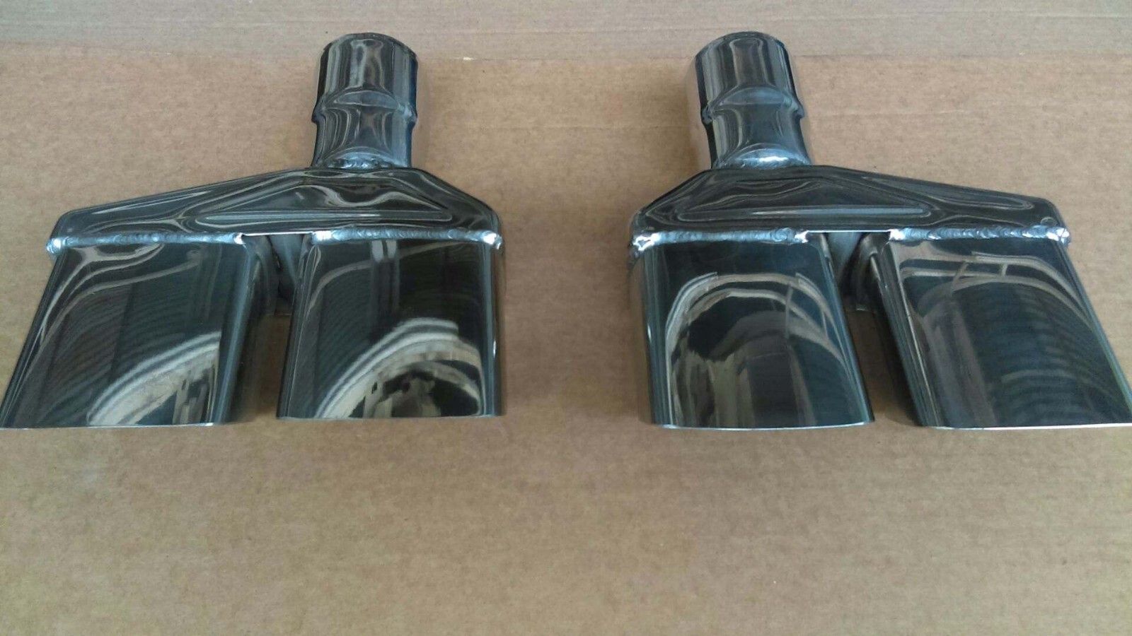 CHALLENGER NEW 2 1/2" I.D. STAINLESS QUAD EXHAUST TIPS 1970 1971 1972 1973 1974