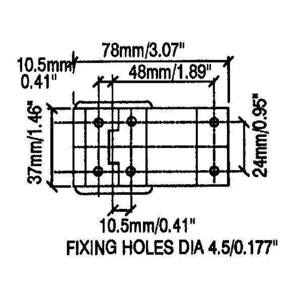 One Pair Penn Elcom Small Stop Hinge with Screws- Nickle Finish - P1990N