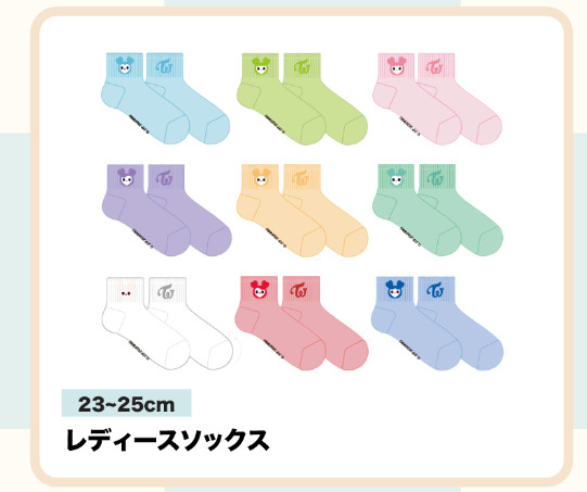 TWICE LOVELYS LADIES SOCKS 23-25cm SIMAMURA ONCE JAPAN OFFICIAL
