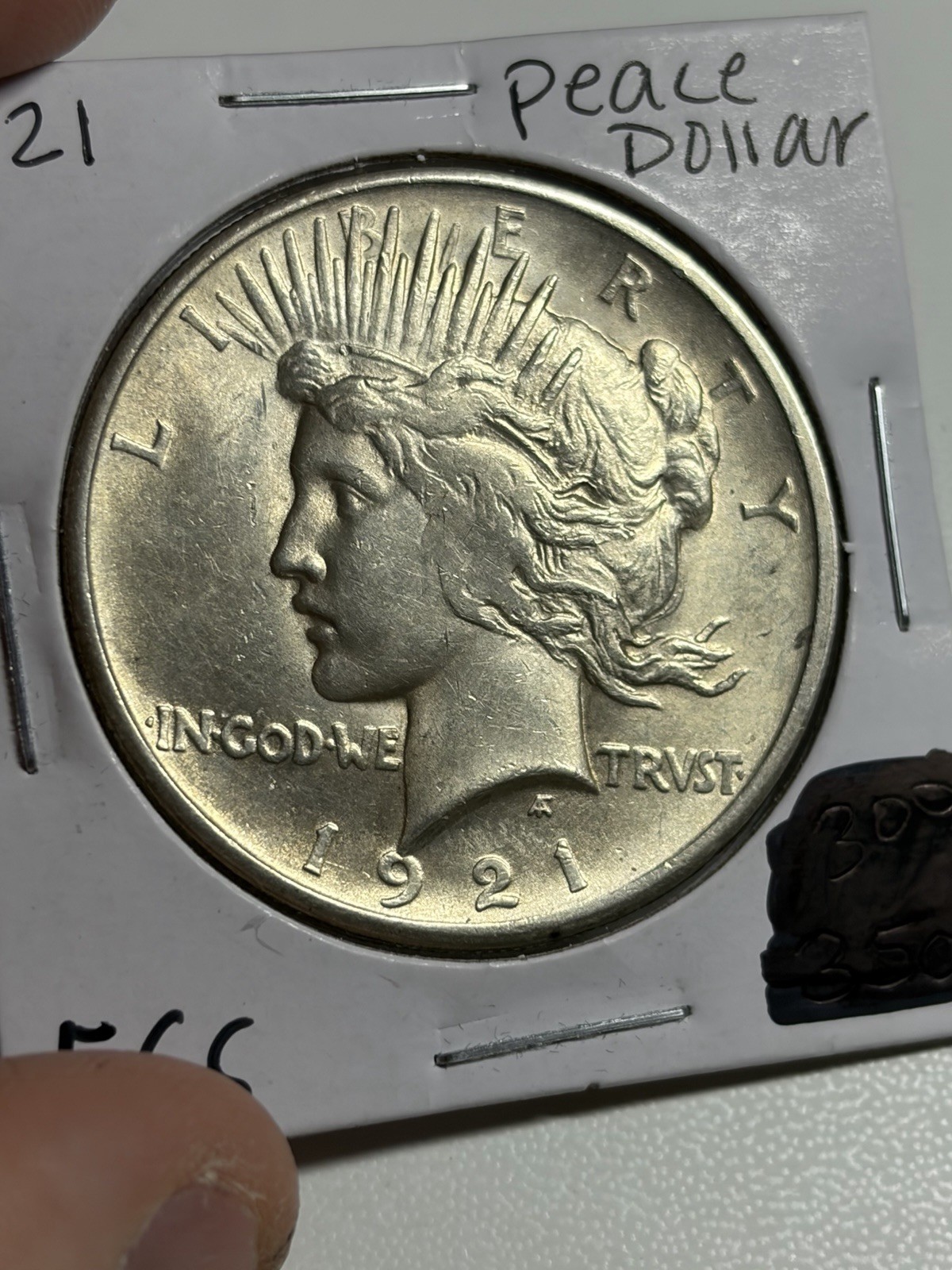1921 Peace Silver Dollar UNC Nice Luster High Relief Key Date