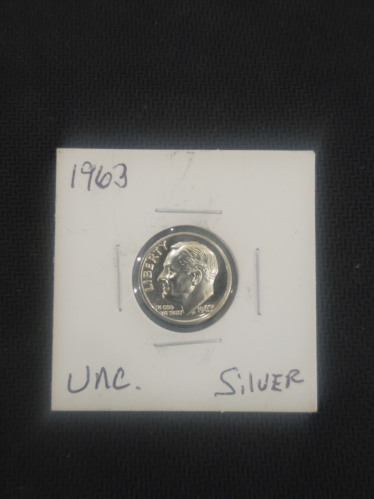1963 dime no mint mark
