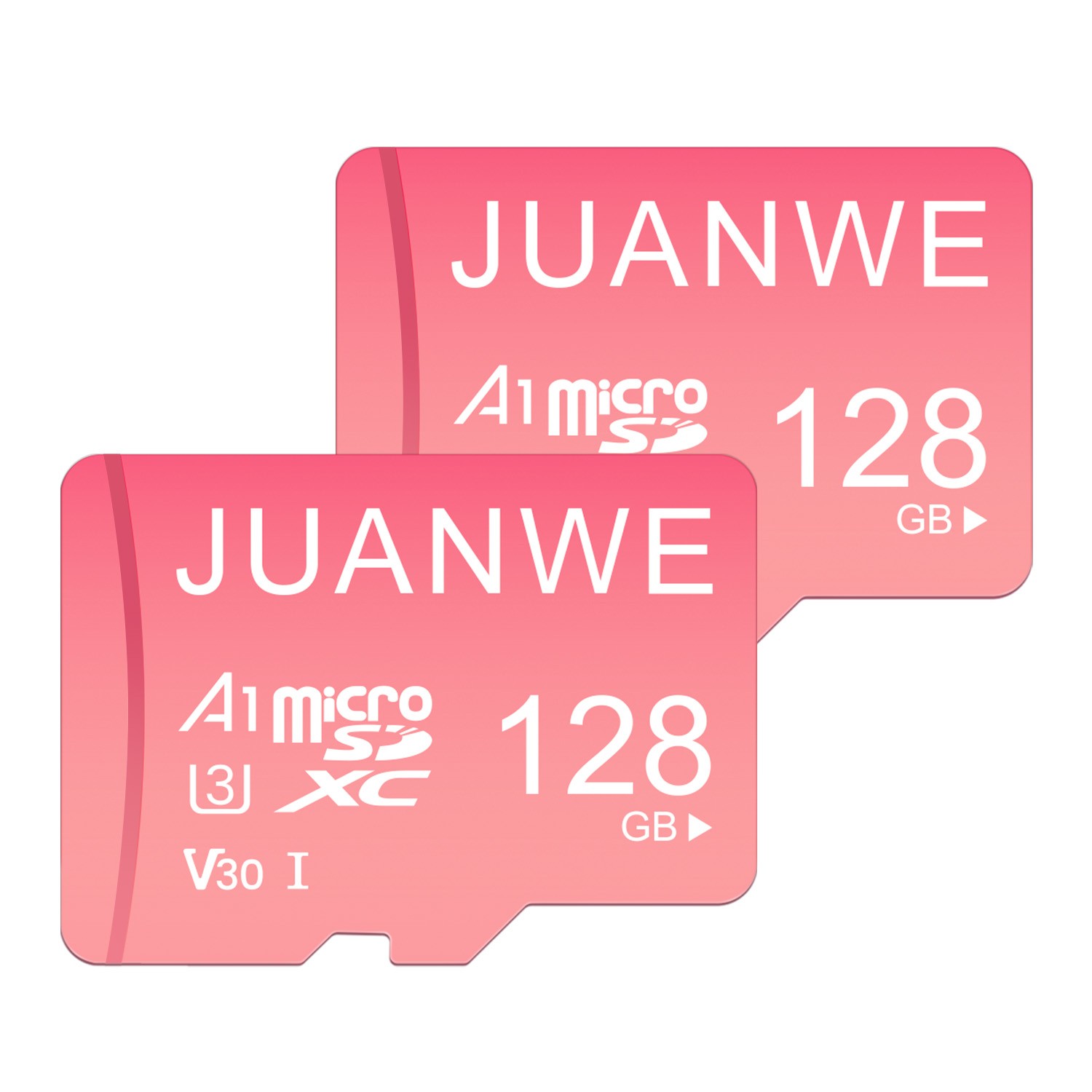 JUANWE Ultra Micro SD 2pcs 128G U3 High Speed Memory TF Card For PC Camera Phone