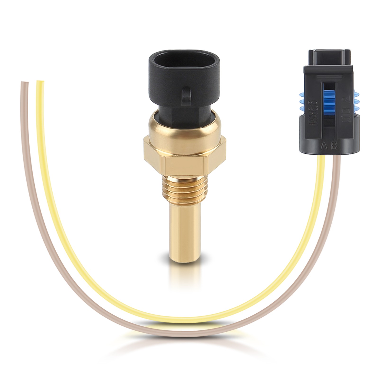 Engine Coolant Temp Sensor & Connector For Chevy Impala Tahoe Cadillac Escalade