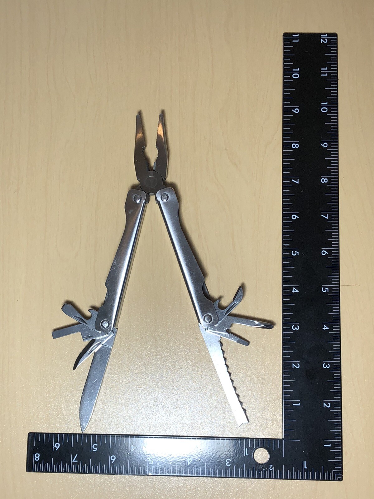 Pocket Multi-tool Stainless Pliers W/ Knife, Screwdriver, Phillips Unbranded