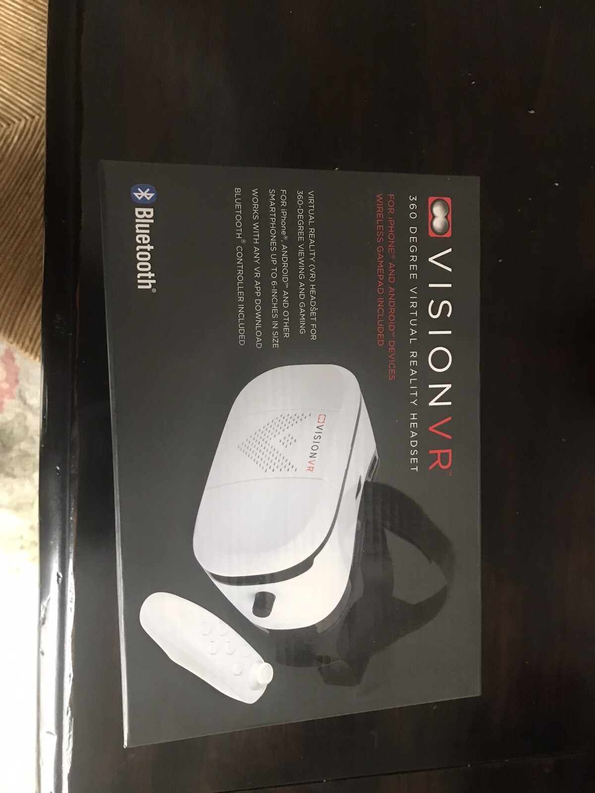Vision VR VRGR60177 VR 3D/360 Degree Game Headset With BluetoothRemote Control [