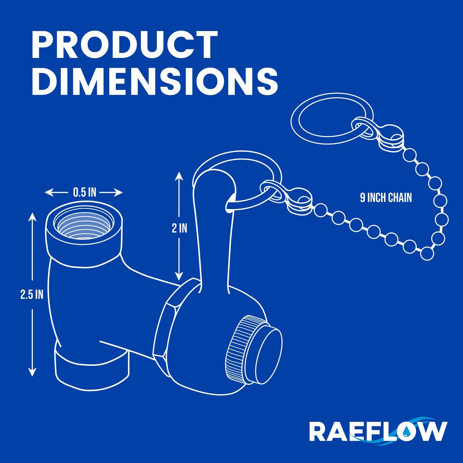 Self-Closing Shower Valve with Pull Chain Chrome Indoor Outdoor Use