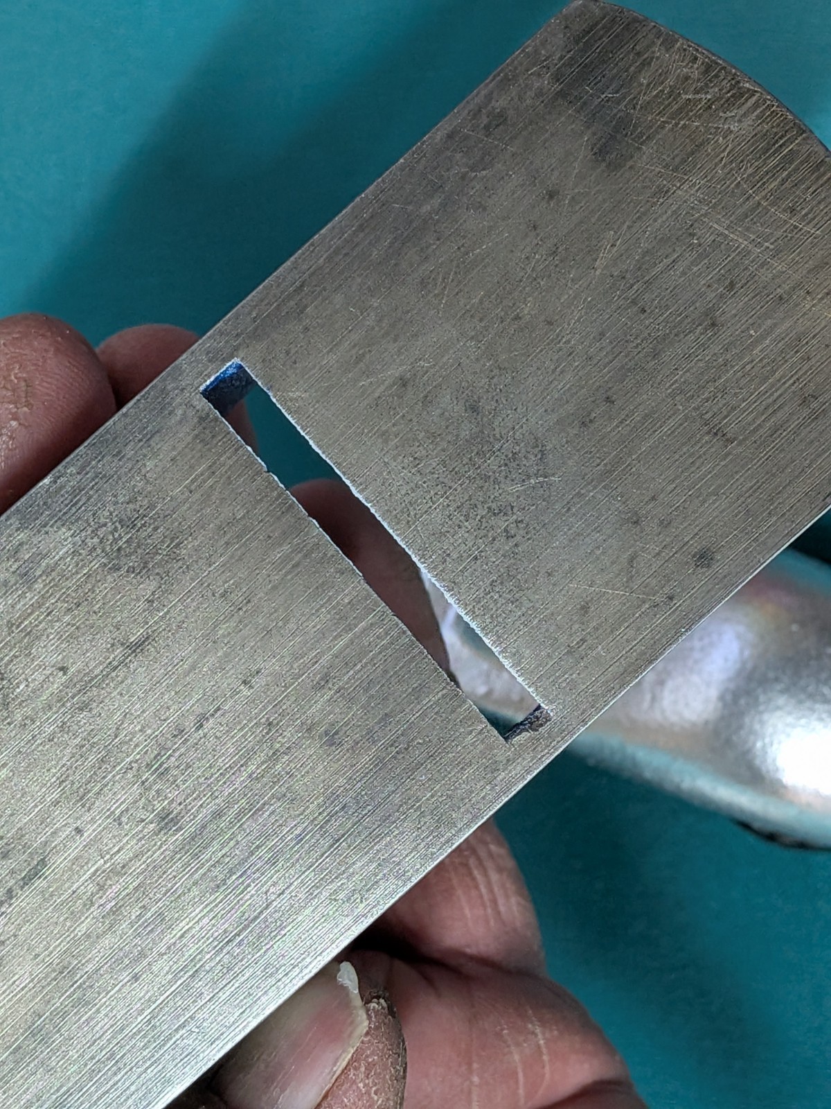 Vintage RED DIAMOND Block Plane 7-1/4" Hefty Feel Modified Paint