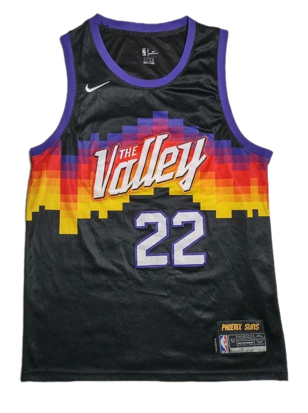 Jersey Shirt NBA XL Men's Licensed Basketball Sleeveless Phoenix Suns Ayton 22