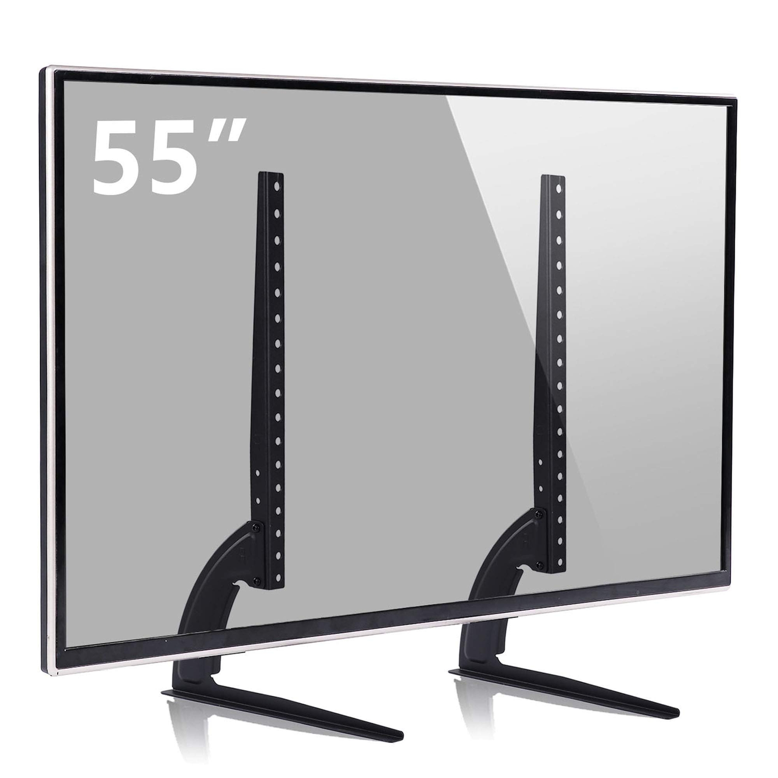 Rfiver Universal Table Top TV Stand Base TV Legs with Height Adjustment fits ...