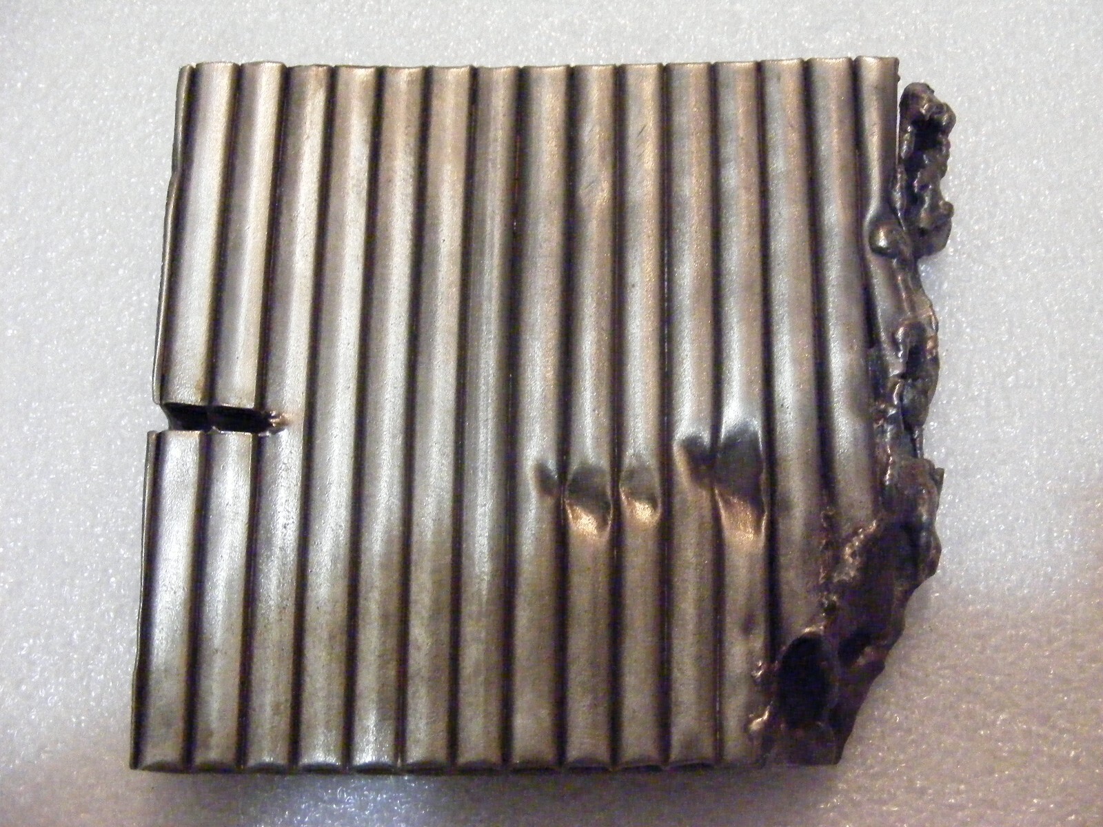 Apollo Saturn H-1 Rocket Engine Inconel Silver Alloy Flight Hardware Section 2