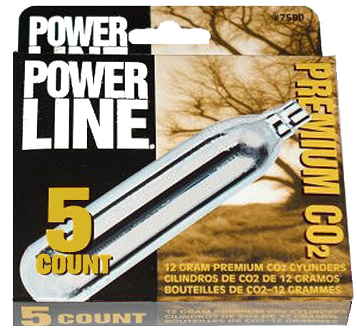 Daisy 7580 Powerline Airgun Cartridges CO2 12 Gram Cylinders 5 Pack