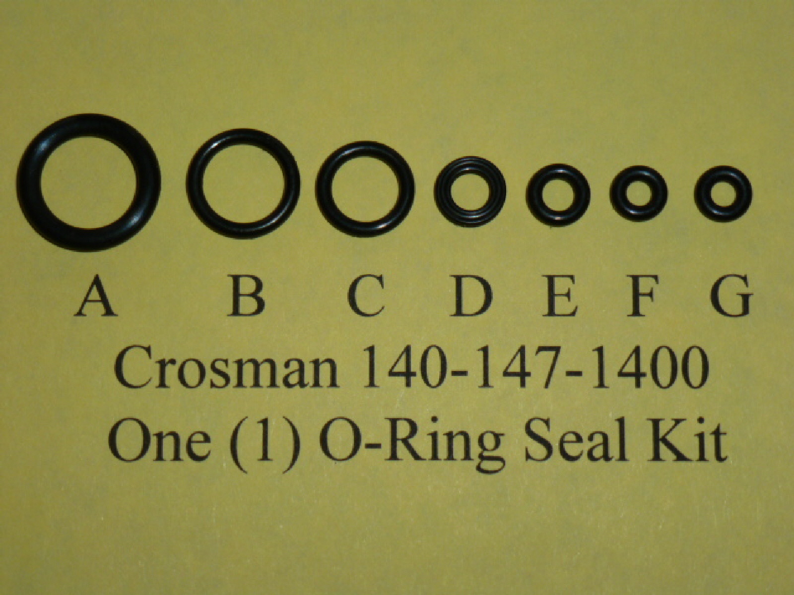 Crosman Model 140-147-1400 Air Rifle Pellet Gun One  Complete O-Ring  Seal Kit