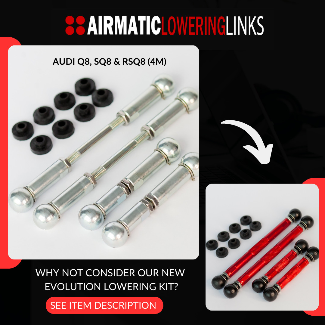 AUDI RSQ8 LOWERING LINKS KIT Q8 SQ8 4M (PREMIUM FULLY ADJUSTABLE LINKS) MODULE