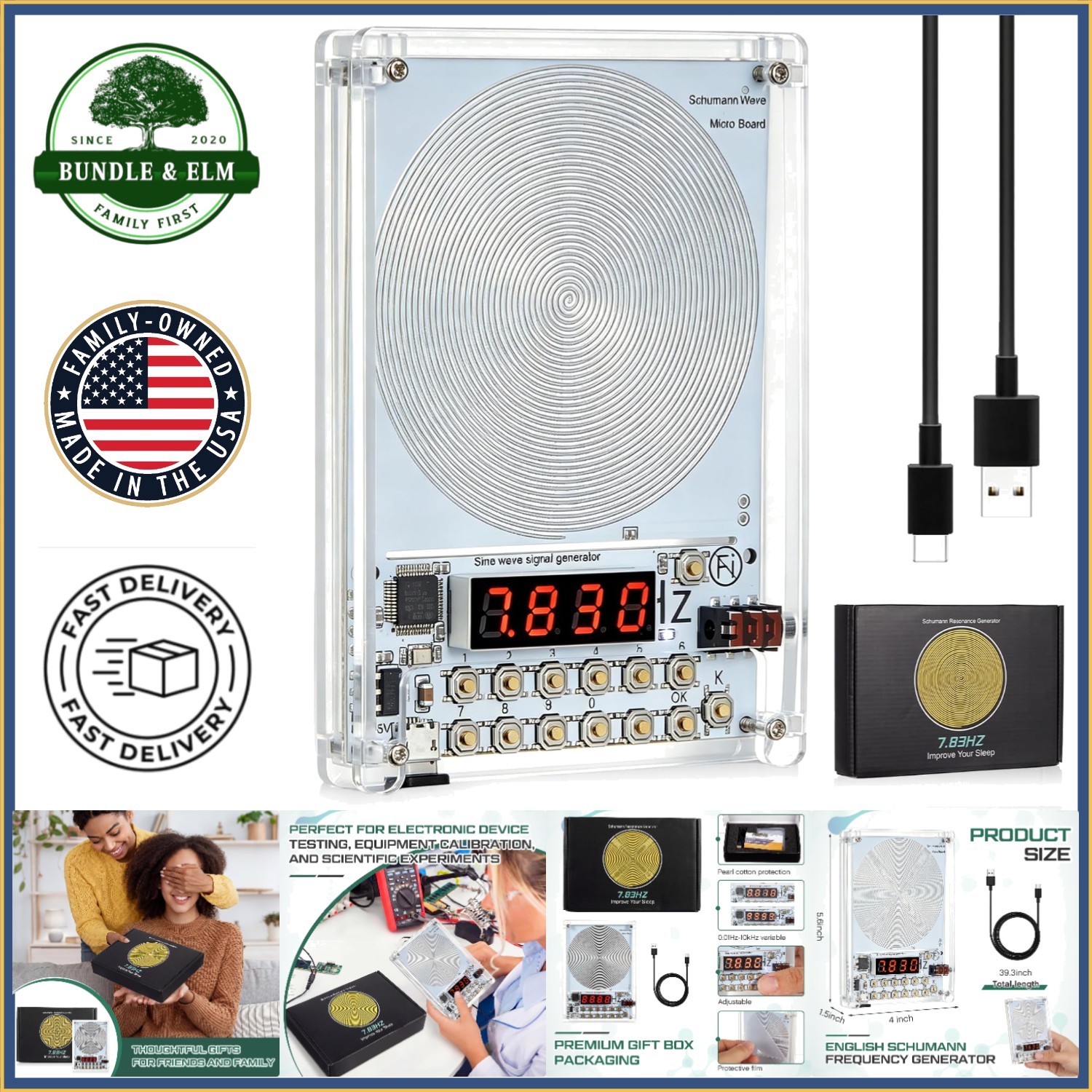 Frequency Generator with Adjustable Range 0.01Hz to 100KHz for Personal Use