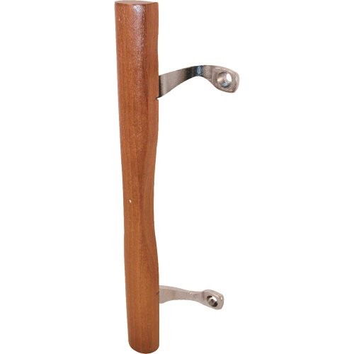 Prime-line C 1034 Sliding Patio Door Wood Pull, Chrome Plated Brackets