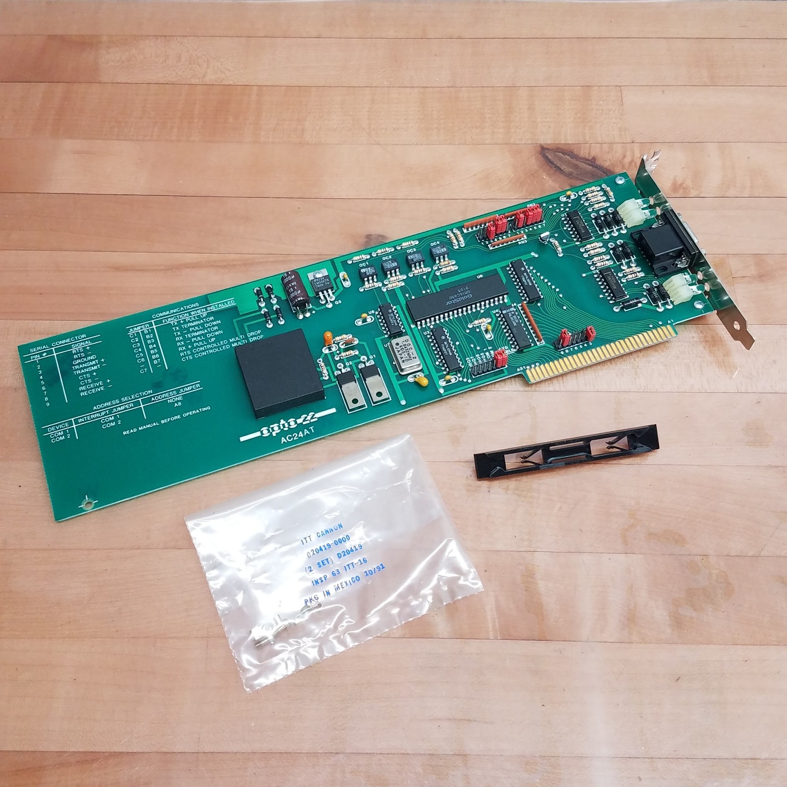 OPTO22 AC24AT PC Adapter Circuit Board - USED