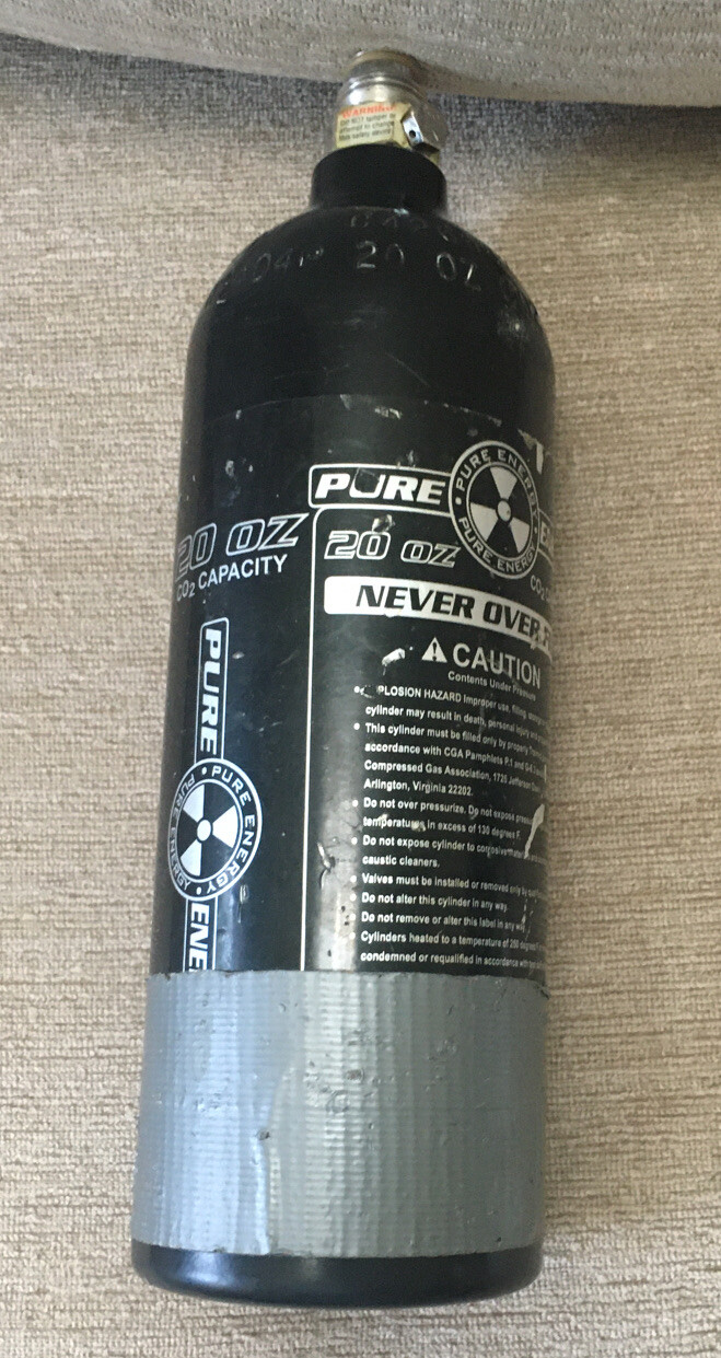 Pure Energy 20 oz. CO2 Capacity Paintball Marker Canister (Empty)
