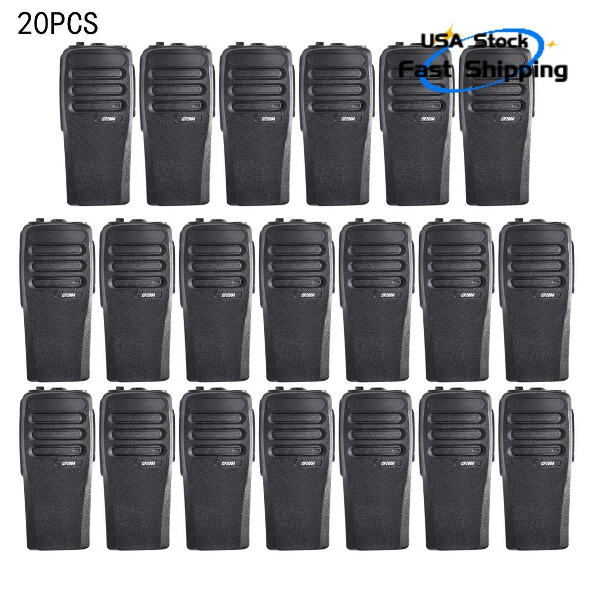 20PCS Black Repair Front Housing Case Compatible with CP200D CP 200D Radio