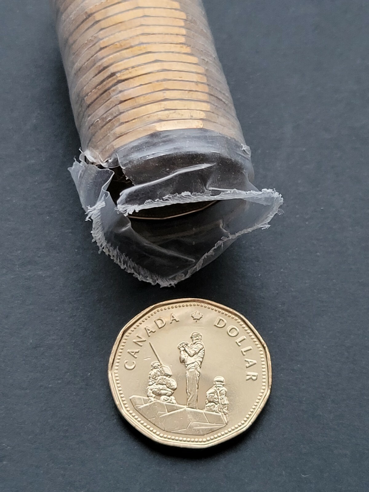 *** CANADA  LOONIE  1995  ***  PEACE  KEEPING  *** FROM  MINT  ROLL ***