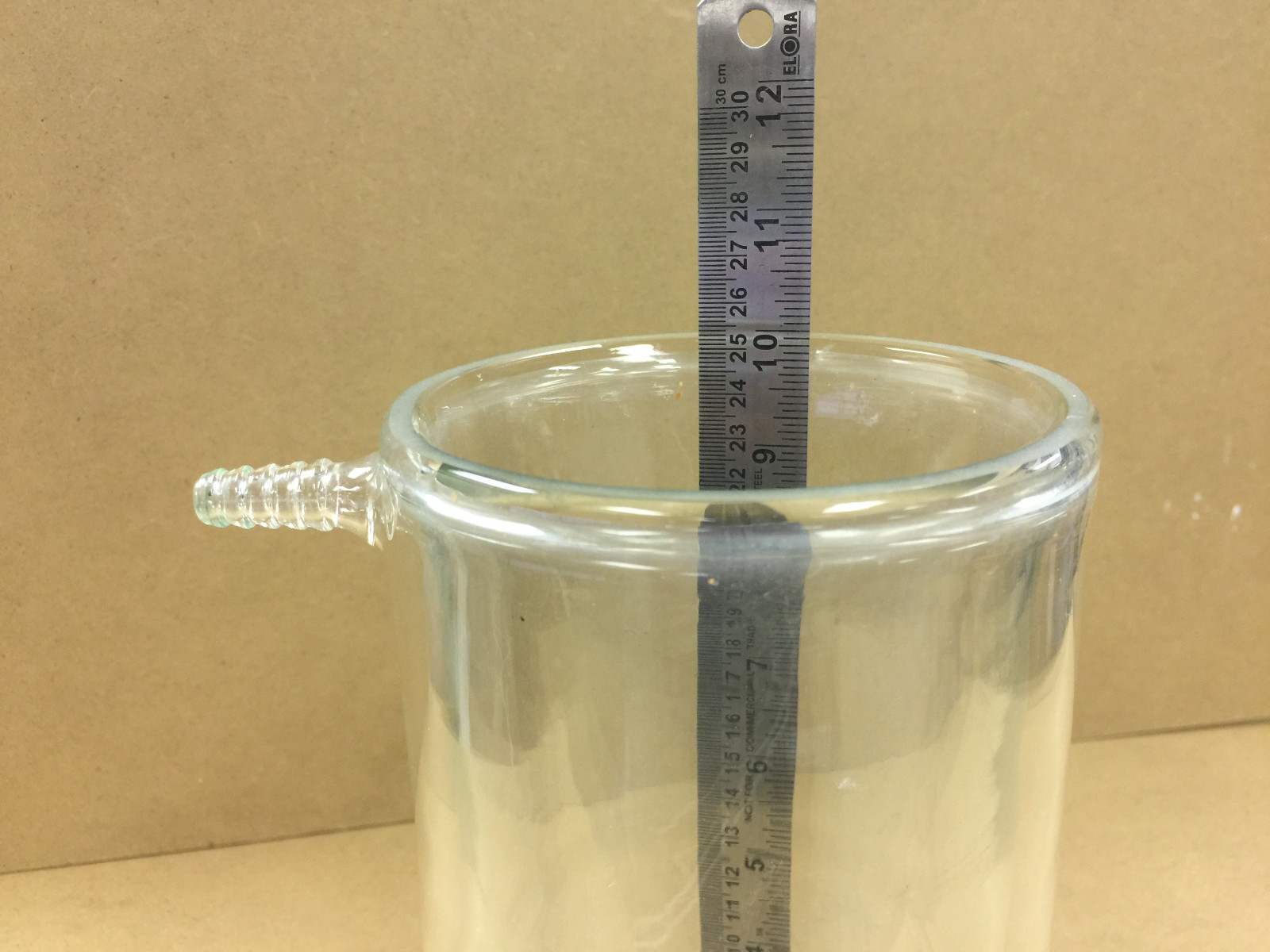 Buchler Instruments Jacketed Cool Trap 2000mL 2L Inside Volume 180° Hose Fitting