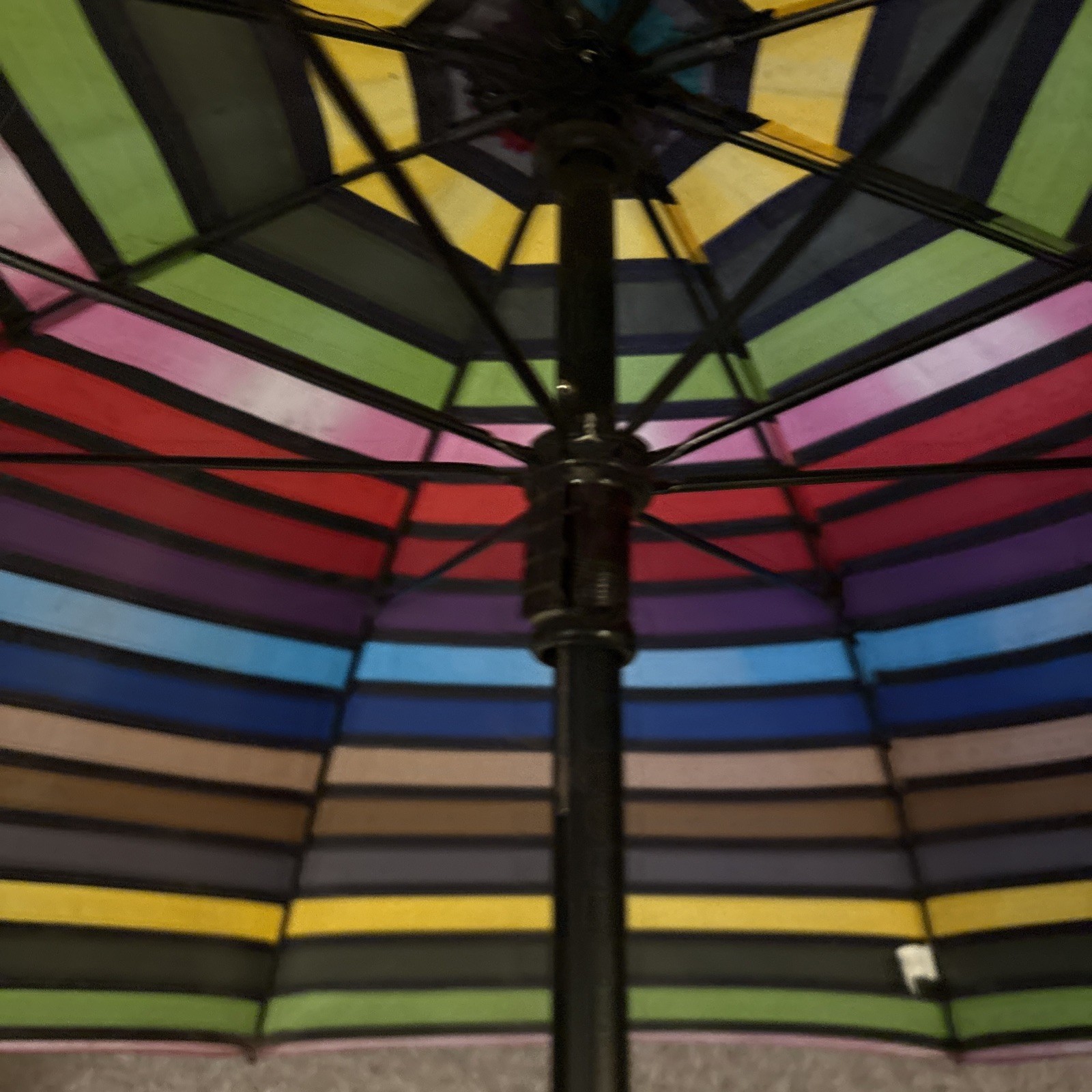 TOTES-Rainbow Colored Umbrella
