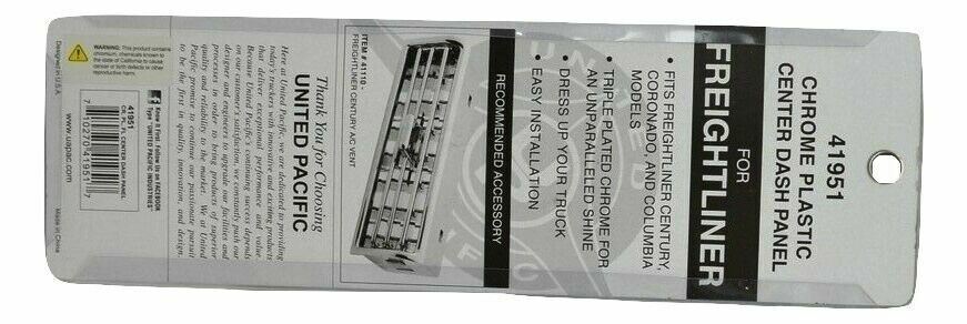 UP Dash Insert Center for Freightliner Century Columbia Corornado Plastic #41951
