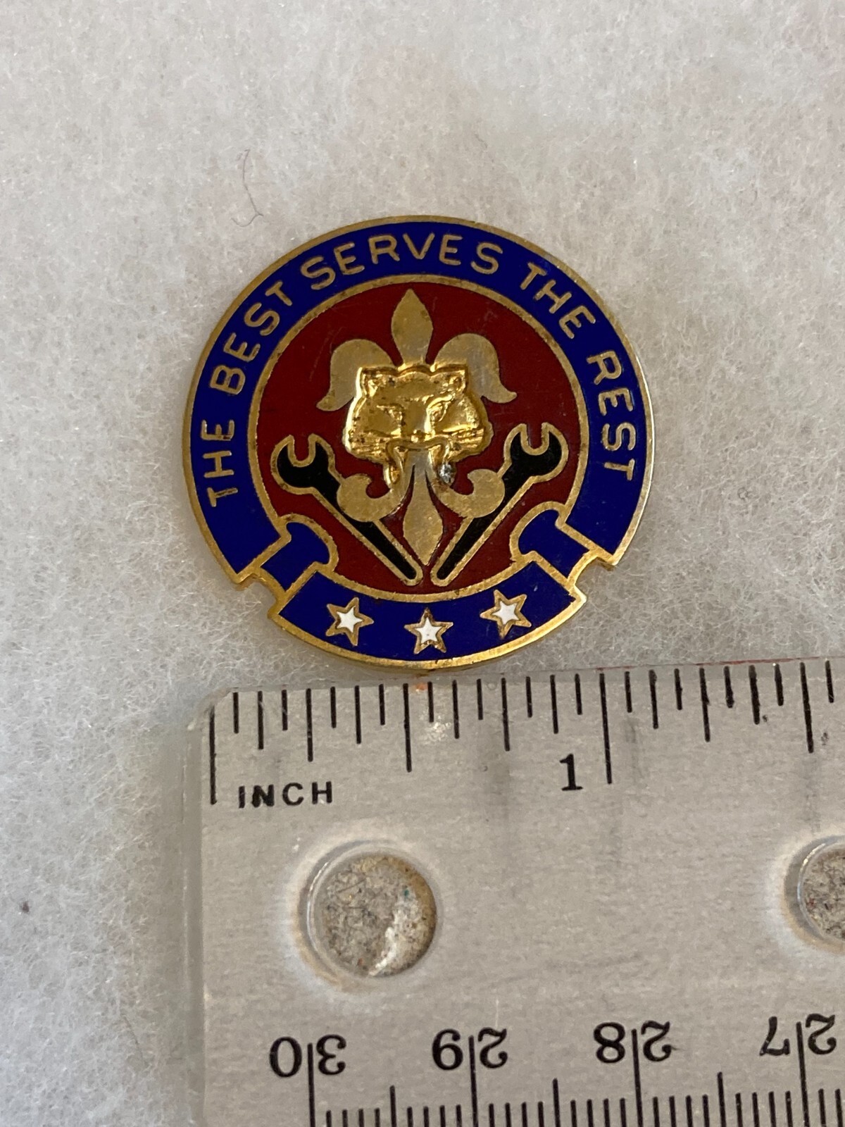 Authentic US Army 176th Maintenance Battalion DUI DI Unit Crest Insignia 7C