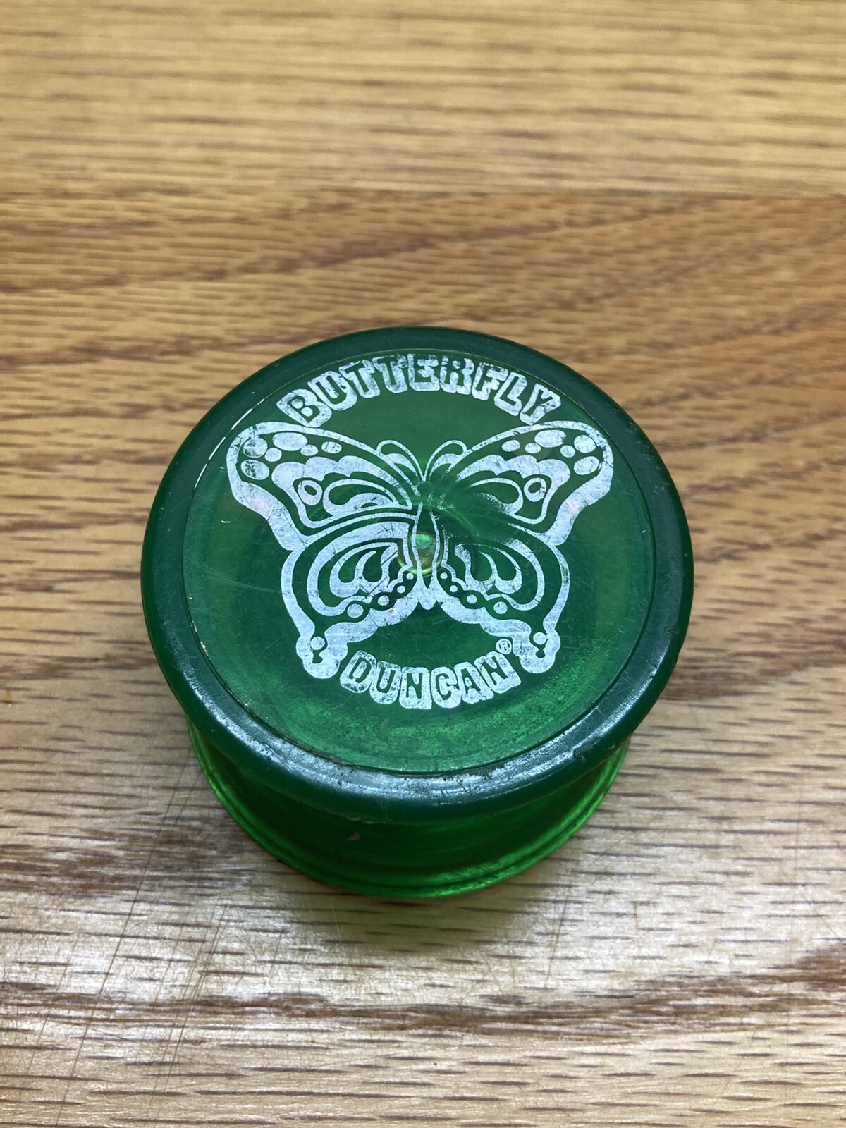 Vintage Duncan Butterfly Green Yo-Yo Made In USA