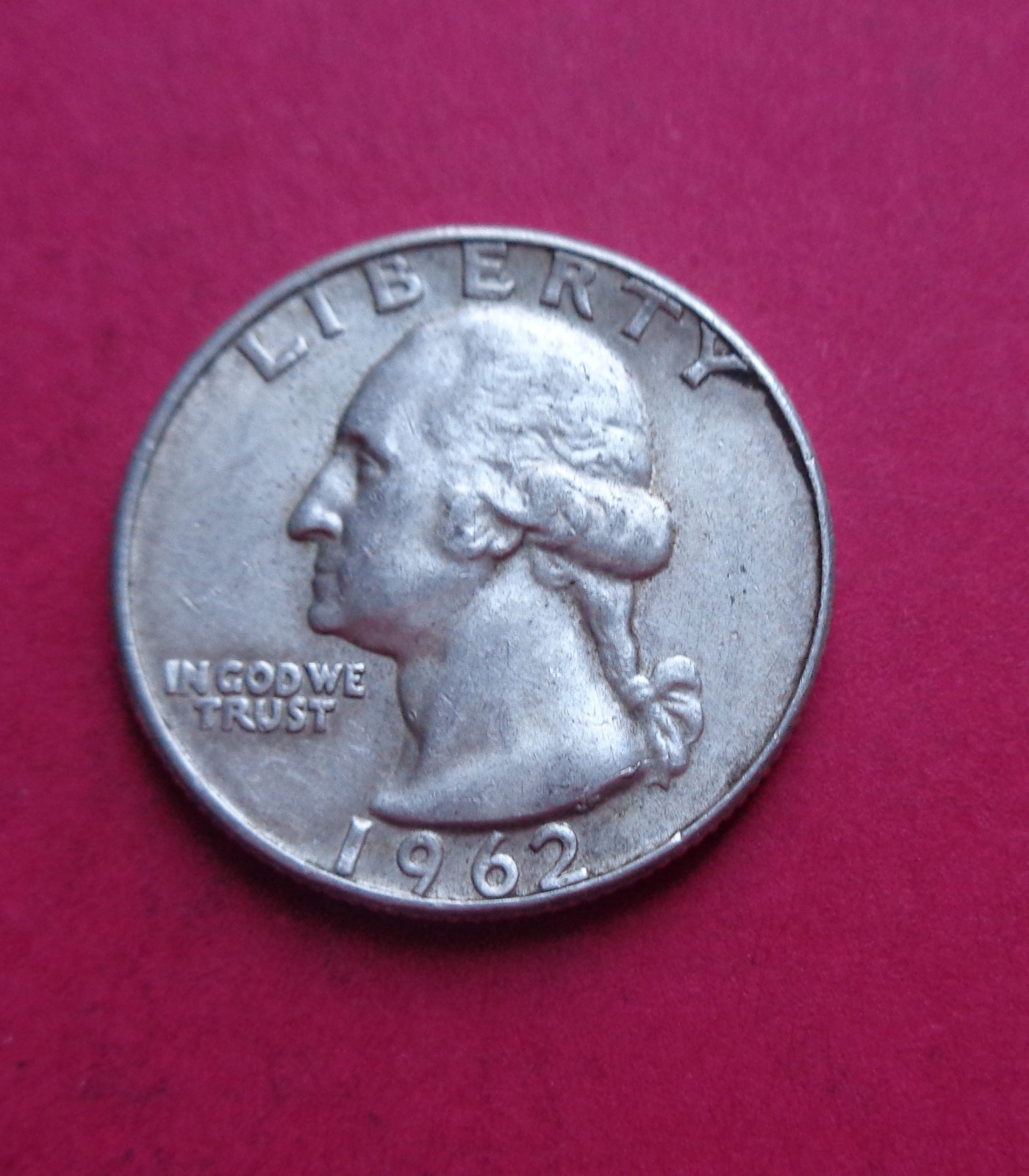 1962-D  (90% SILVER)  WASHINGTON QUARTER/NICE