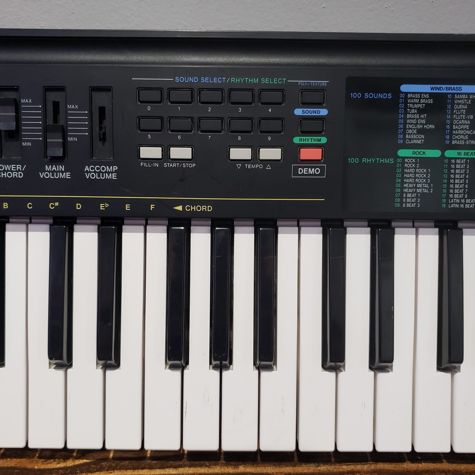 Concertmate 670 Keyboard Synth Sound Effect Rhythm Percussion Tested