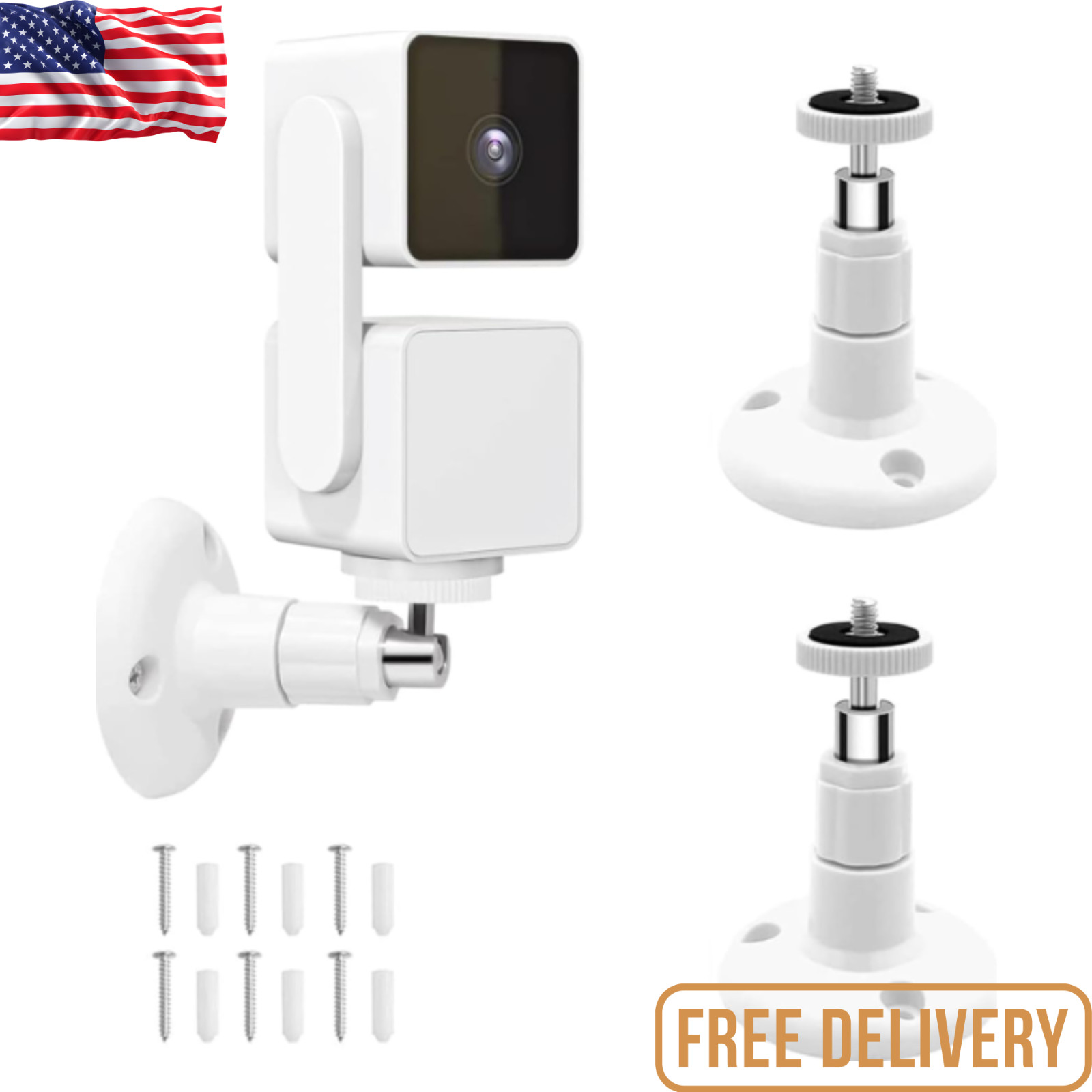 2 Pack Wall Mount for Wyze Cam Pan V3 – Indoor/Outdoor Security Mount Bracket...