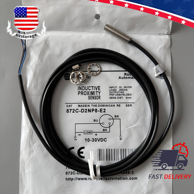 Proximity Sensor Switch 872CD2NP8E2 For Allen Bradley 872C-D2NP8-E2 2mm 10-30VDC