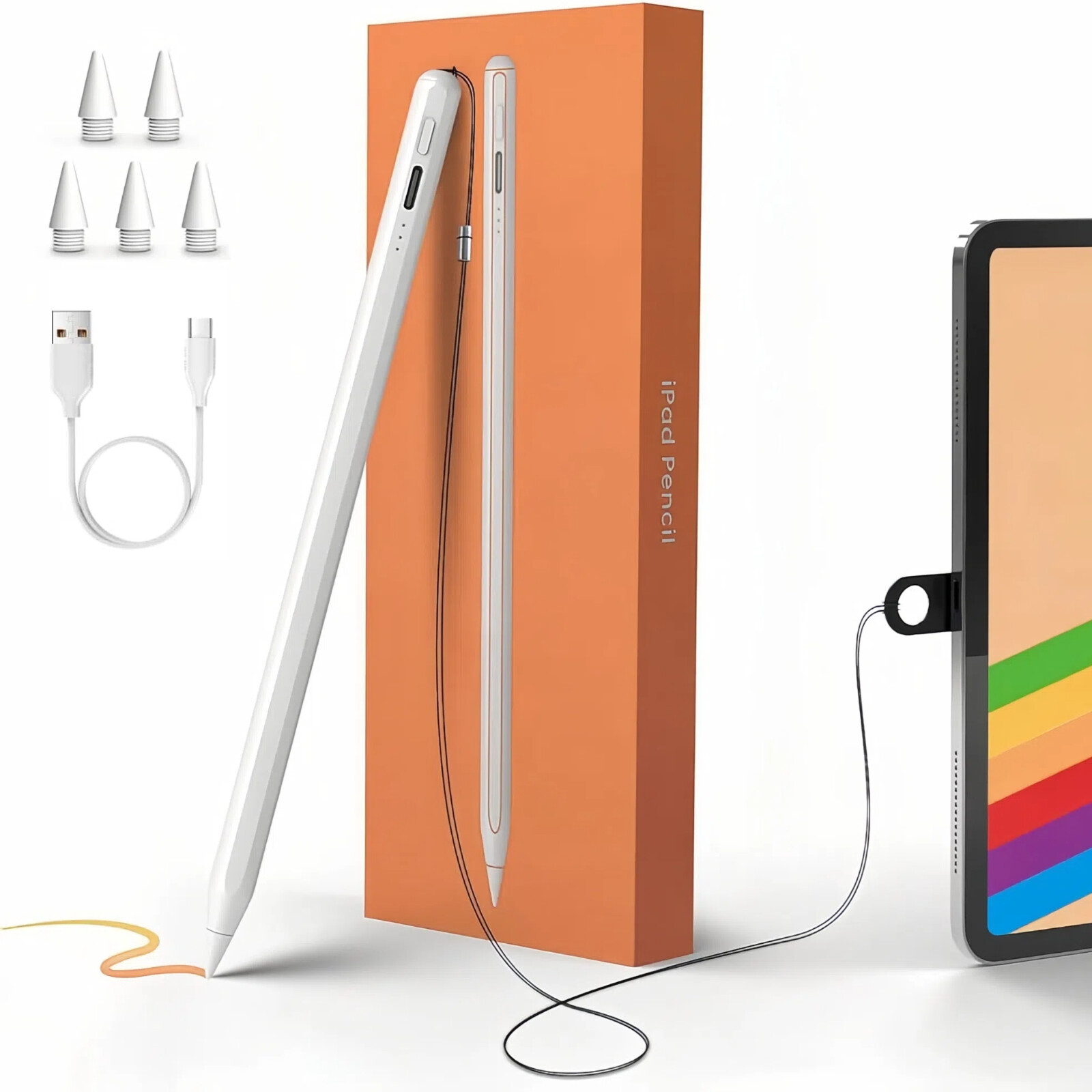 Stylus Pen for iPad Pen 2018-2025,Pencil for iPad 11th A16/10/9/8/7/6Gen,Air/pro