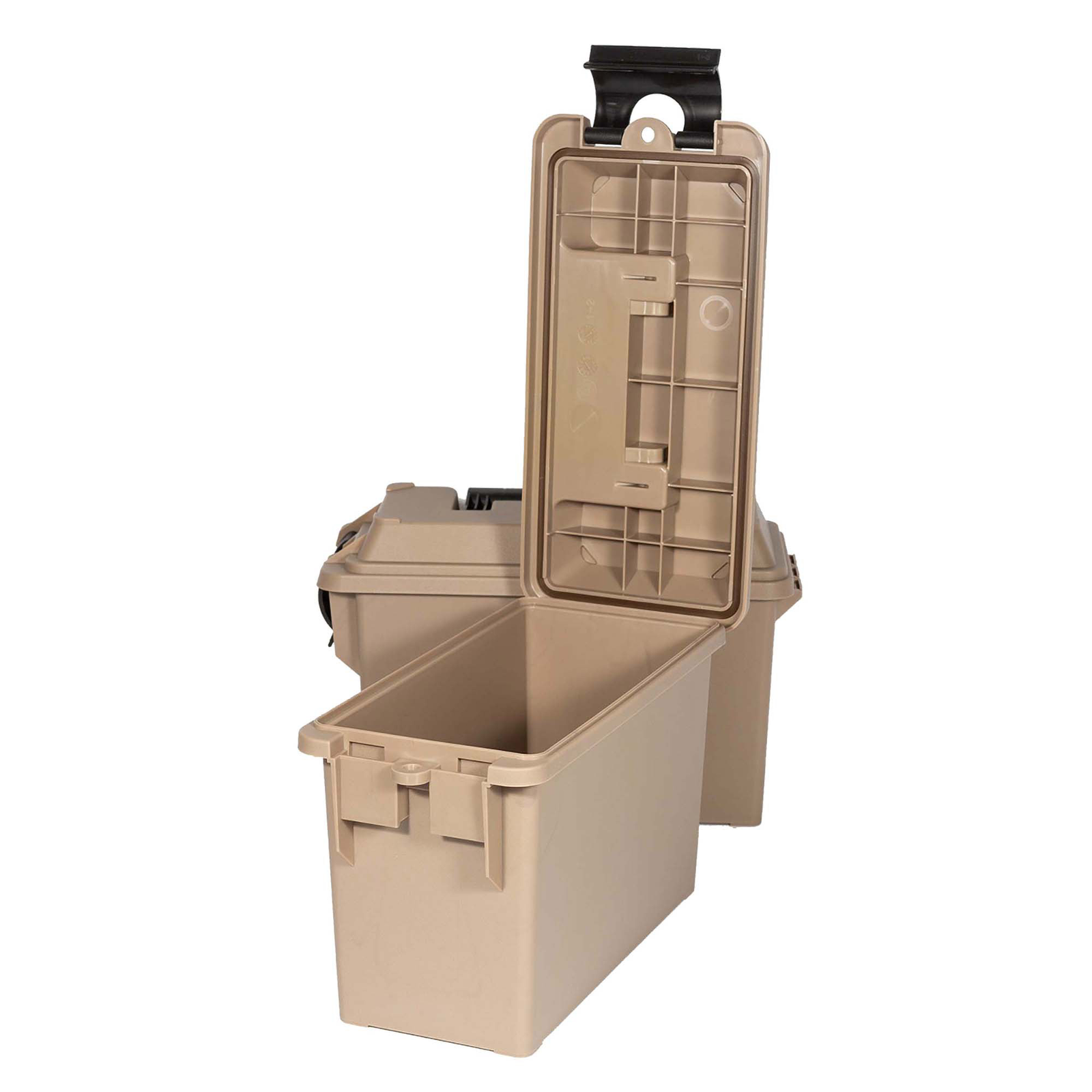Ammo Can Storage, Field Box, 4-Pack, Water Resistant, Lockable, Stackable, NEW