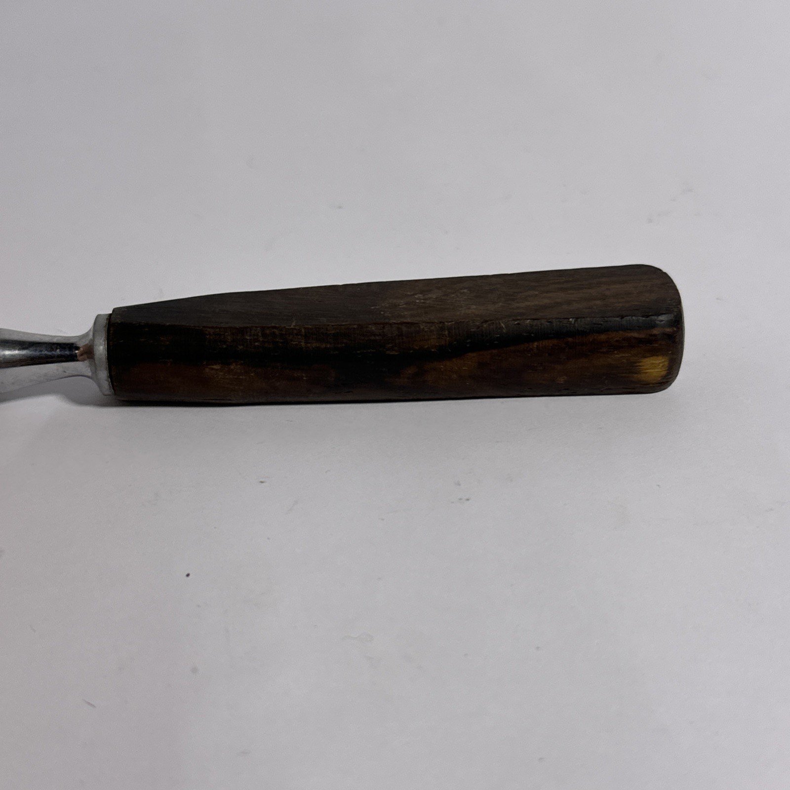 Ekco Sheffield Honing Steel Knife Sharpener Rod England Wood Handle 12” Vintage