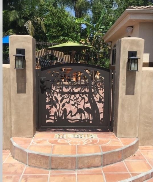 Contemporary modern metal gate, Modern Metal Gate, Custom size Art Pedestrian