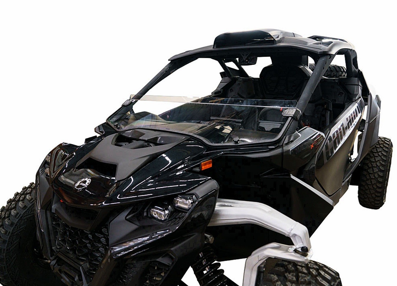 Tusk Clear Removable Half Windshield Scratch Resistant For Can-Am Maverick R X