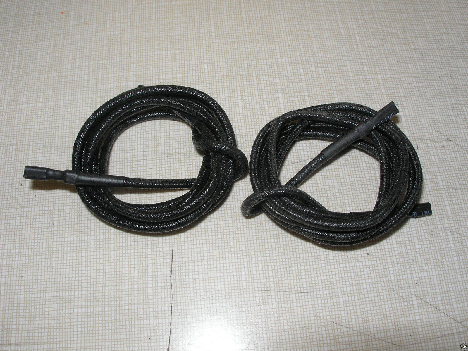 Two Pack Heavy Insulated Gas Grill Ignitor Wire 38" Long Flat Spade Terminals