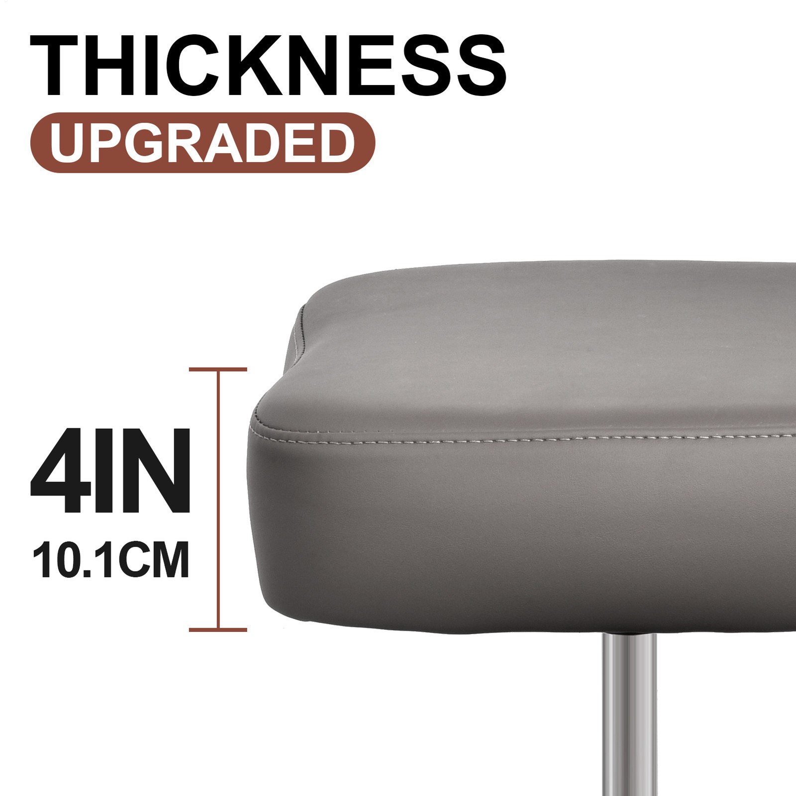 Height Adjustable Seat with Wheels for ADHD, Kneeling Chair with Back Support