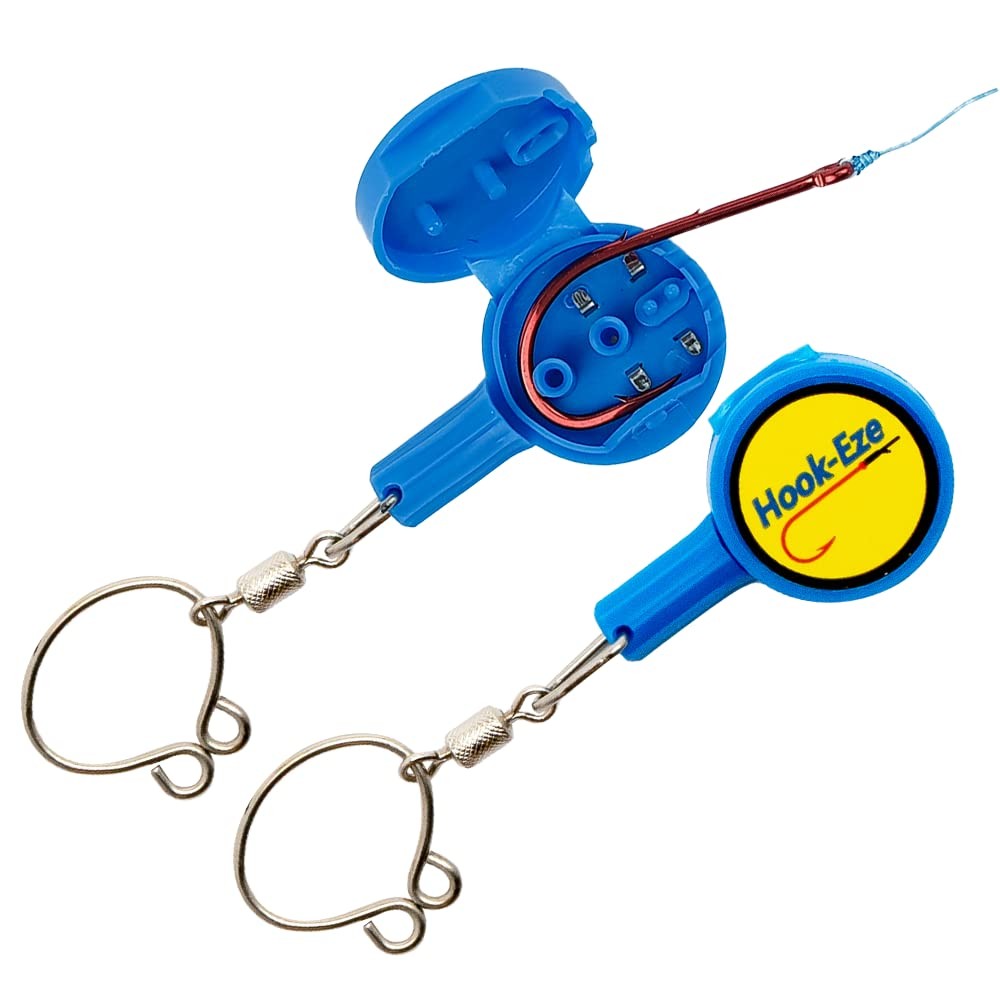 HOOKEZE 2X Fishing Knot Tying Tool, Standard Size  Safety Device & Line Cutte...